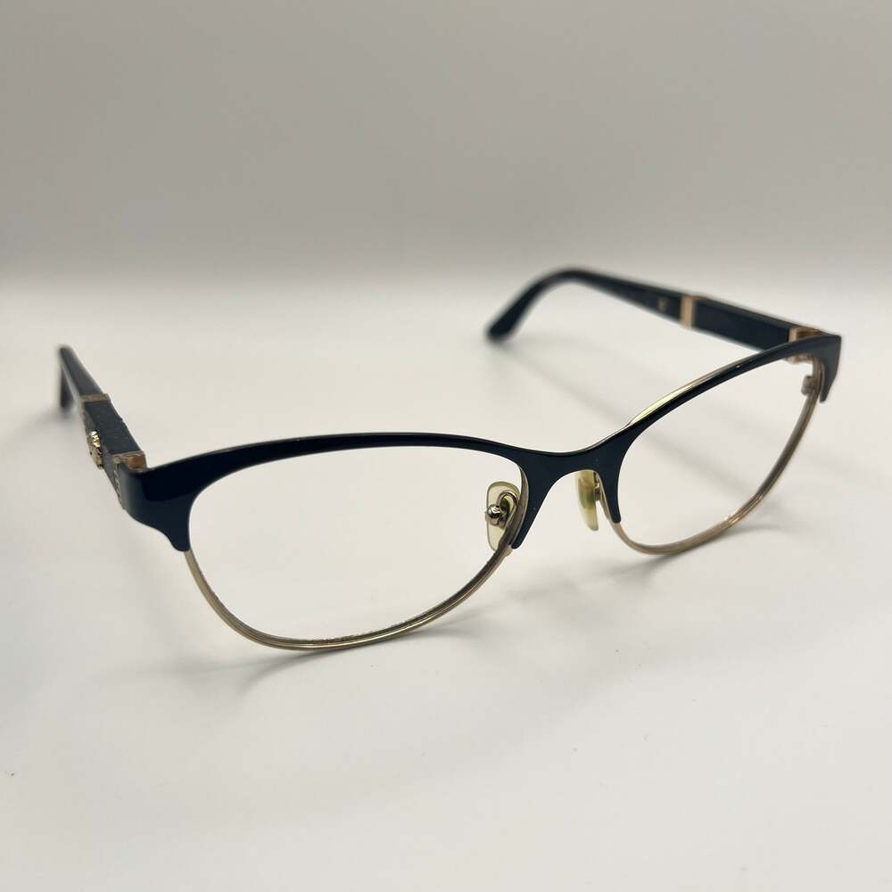 Versace Mod.1233-Q 1366 Eyeglasses Black Metal PARTS Only 53-17-140